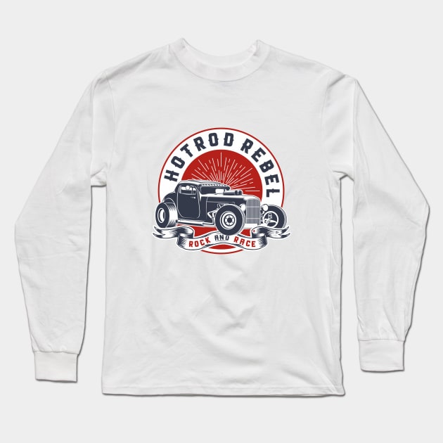 HOTROD ROCK AND RACE Long Sleeve T-Shirt by DirtyWolf